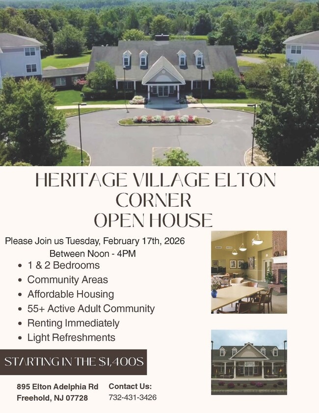 55+ Heritage Village at Elton Corner in Freehold, NJ - Foto de edificio - Building Photo