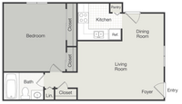 Freeman Apartments LLC in Indianapolis, IN - Foto de edificio - Floor Plan