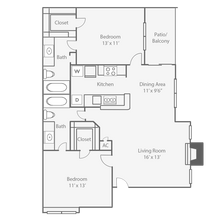 Oaks at Greenview in Houston, TX - Building Photo - Floor Plan