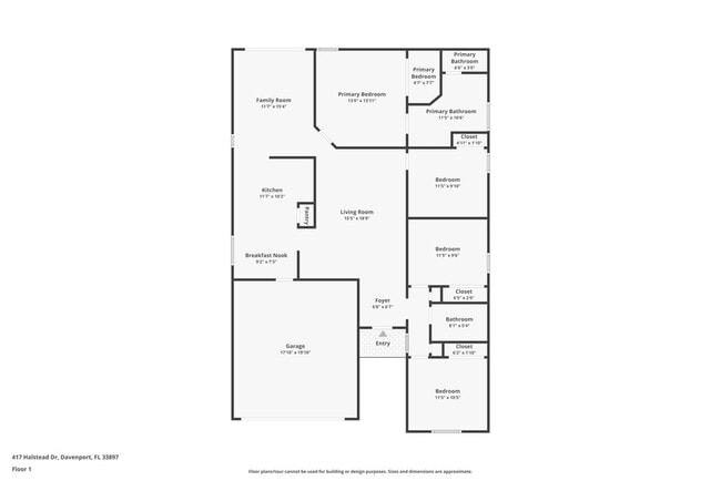 417 Halstead Dr in Davenport, FL - Foto de edificio - Building Photo