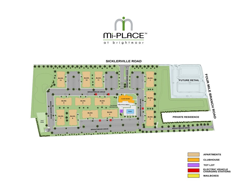 MI PLACE AT BRIGHTMOOR in Sicklerville, NJ - Foto de edificio