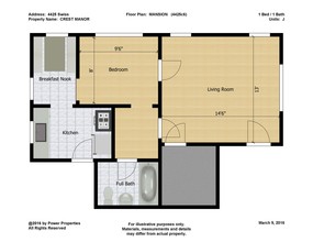 CREST MANOR in Dallas, TX - Foto de edificio - Floor Plan