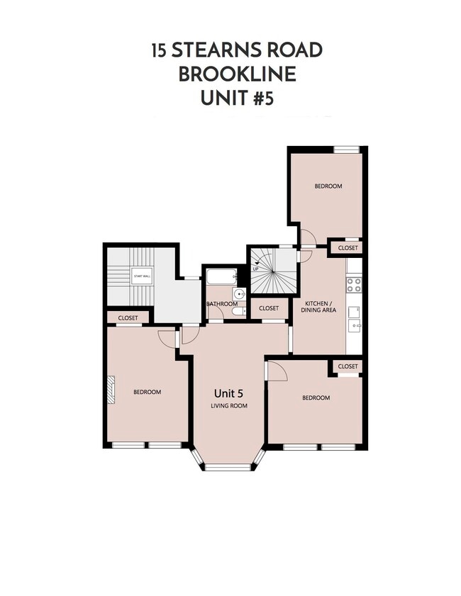 15 Stearns Rd, Unit 5 in Brookline, MA - Foto de edificio - Building Photo