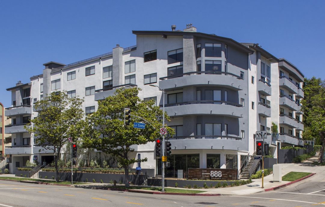 888 Hilgard  Furnished Apartments in Los Angeles, CA - Building Photo