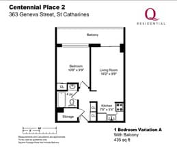 Centennial Place 2 in St Catharines, ON - Building Photo - Floor Plan