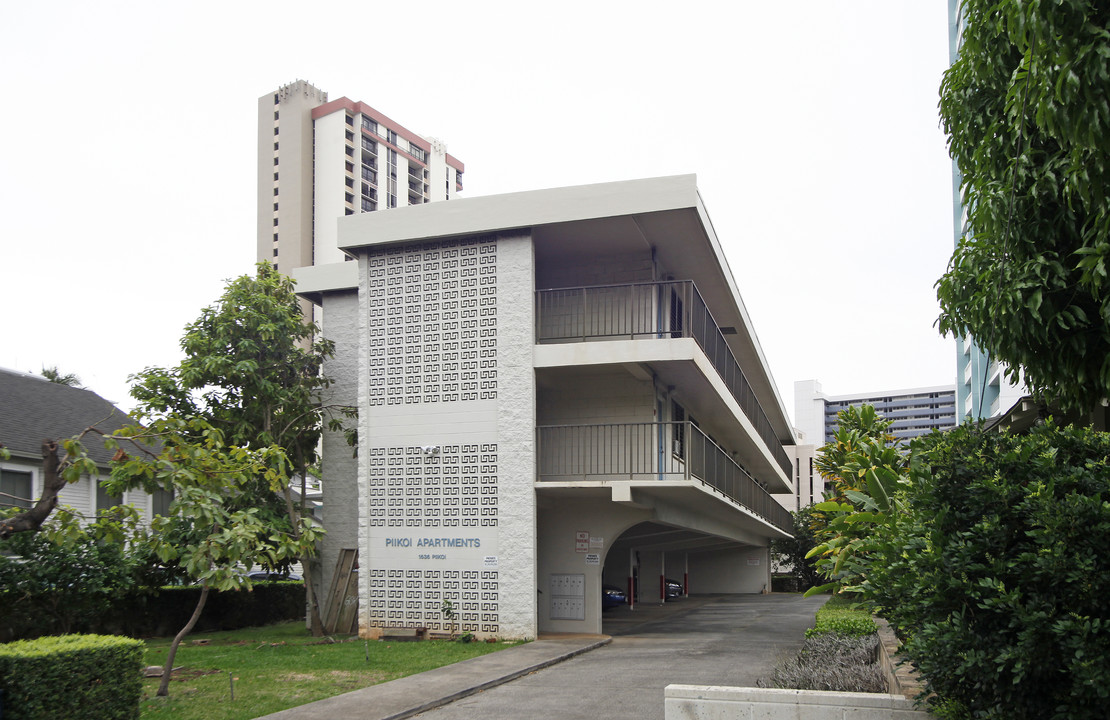 1636 Piikoi St in Honolulu, HI - Foto de edificio