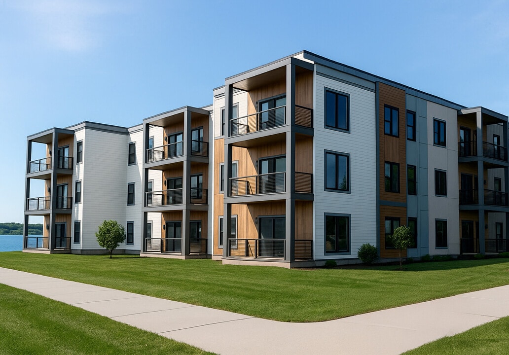 Lake District Flats in Ludington, MI - Building Photo