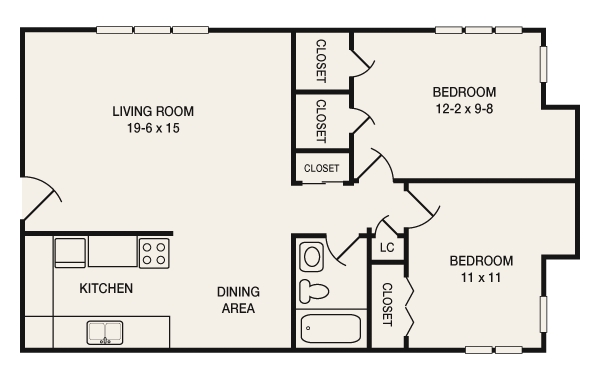 Greenfield Village in Greenfield, WI - Foto de edificio - Floor Plan