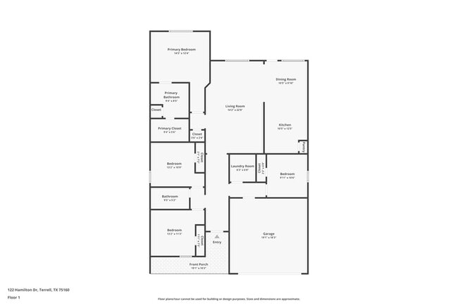 122 Hamilton Dr in Terrell, TX - Foto de edificio - Building Photo