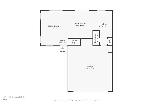 542 W Oaks Dr in Woodstock, GA - Foto de edificio - Building Photo