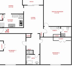 College Glen Condominiums in Athens, GA - Building Photo - Floor Plan