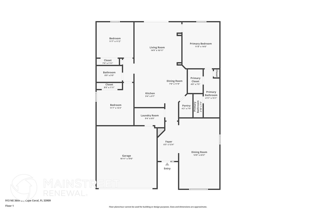 913 NE 36th Ln in Cape Coral, FL - Building Photo