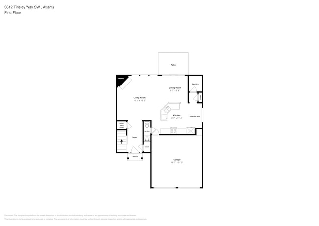 3612 Tinsley Way SW in Atlanta, GA - Foto de edificio - Building Photo