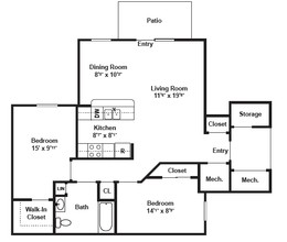 Biltmore Crossing in Horseheads, NY - Foto de edificio - Floor Plan