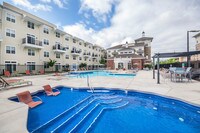 Pool and hot tub - The Wyatt Apartments in Lexington, Kentucky