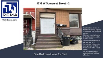 1232 W Somerset St in Philadelphia, PA - Building Photo