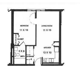 Cumberland View Towers in Madison, TN - Foto de edificio - Floor Plan