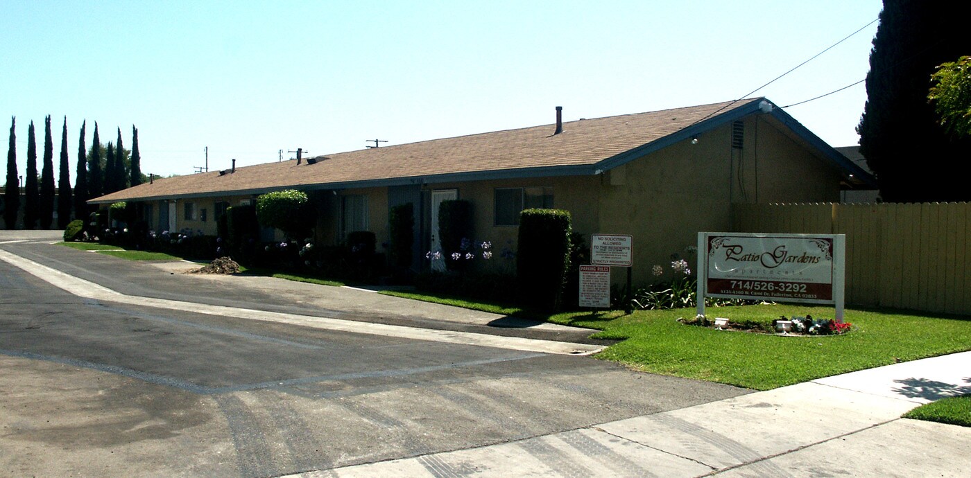 Patio Gardens in Fullerton, CA - Building Photo