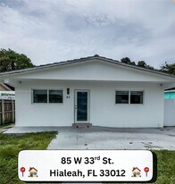 85 W 33rd St in Hialeah, FL - Building Photo