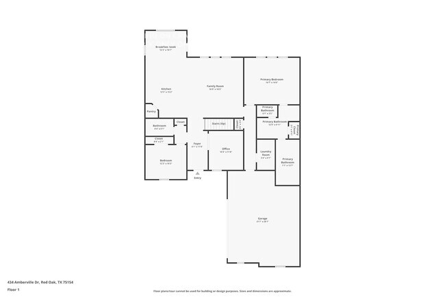 434 Amberville Dr in Red Oak, TX - Foto de edificio - Building Photo