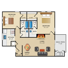 Avistar On The Hills in San Antonio, TX - Foto de edificio - Floor Plan