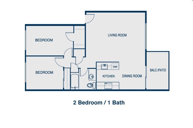 Parkwood Apartments in Portland, OR - Foto de edificio - Floor Plan