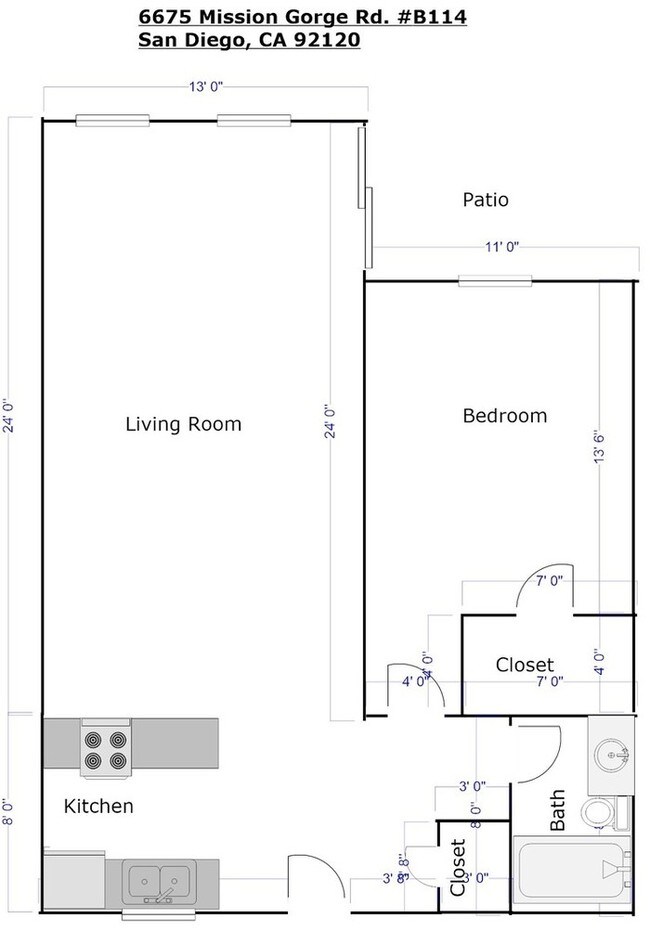 6675 Mission Gorge Rd-Unit -B114 in San Diego, CA - Building Photo - Building Photo