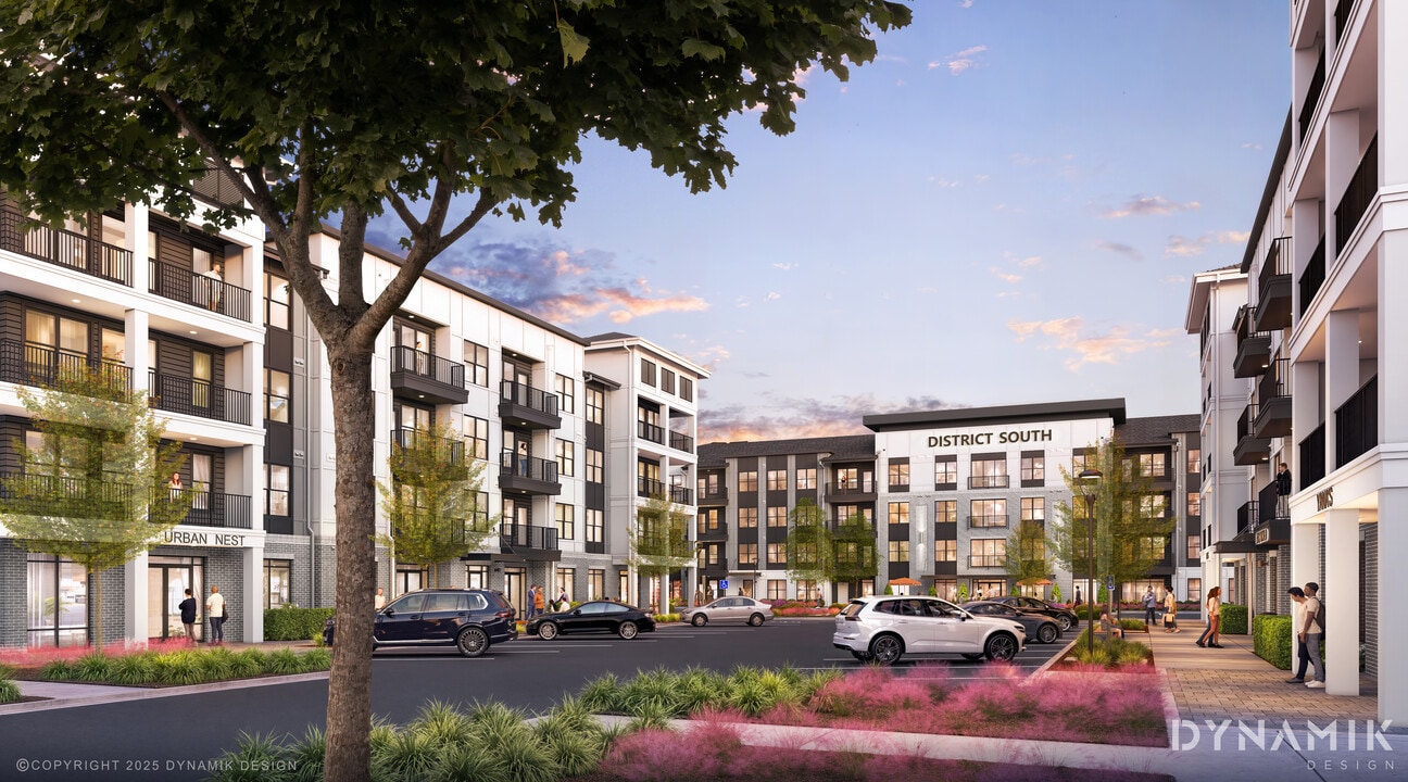 District South in Greenville, SC - Foto de edificio