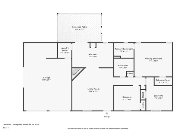 1412 River Landing Way in Woodstock, GA - Foto de edificio - Building Photo