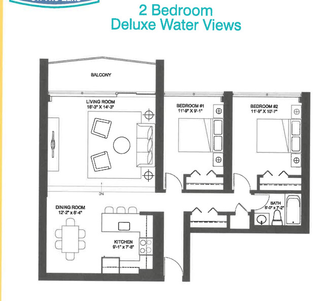 Lakeshore Towers in Burlington, ON - Building Photo - Floor Plan