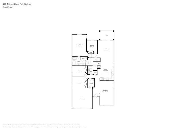 411 Thicket Crest Rd in Seffner, FL - Foto de edificio - Building Photo