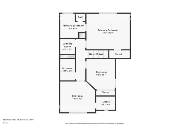 866 Windcroft Cir NW in Acworth, GA - Foto de edificio - Building Photo