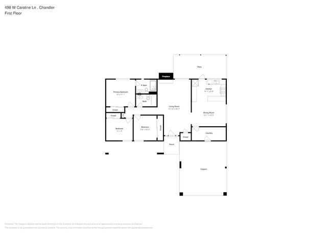 498 W Caroline Ln in Chandler, AZ - Building Photo - Building Photo