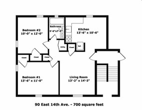 90 E 14th in Columbus, OH - Building Photo - Floor Plan