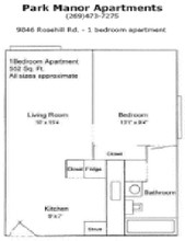 Park Manor Apartments in Berrien Springs, MI - Building Photo - Floor Plan