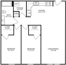 The LUXE Residences of Aurora in Aurora, IL - Building Photo - Floor Plan