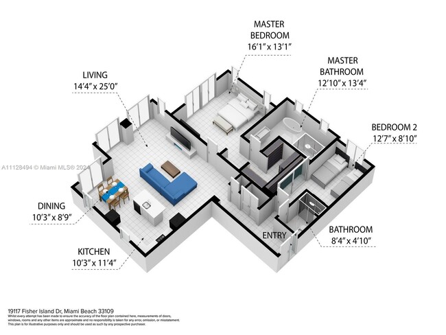 property at 19117 Fisher Island Dr