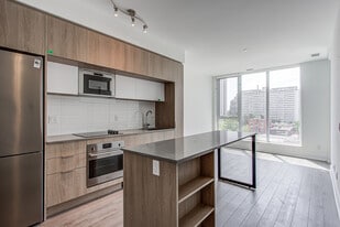 1 Belsize Dr in Toronto, ON - Building Photo