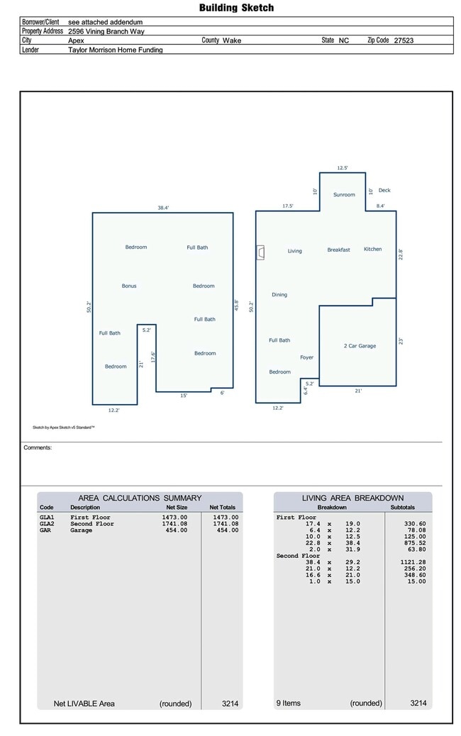 2596 Vining Branch Way in Apex, NC - Building Photo - Building Photo