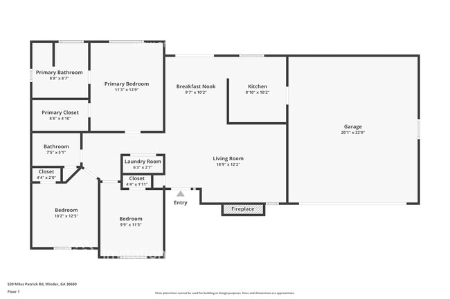 539 Miles Patrick Rd in Winder, GA - Building Photo - Building Photo