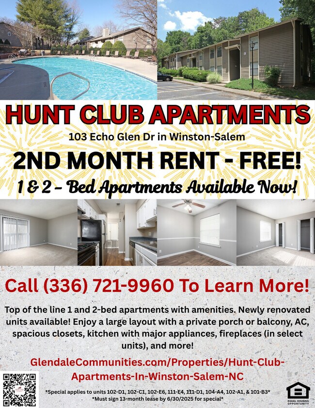 Hunt Club Apartments, LLC in Winston-Salem, NC - Foto de edificio - Building Photo