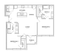 Reserve at Howell Place in Baton Rouge, LA - Foto de edificio - Floor Plan