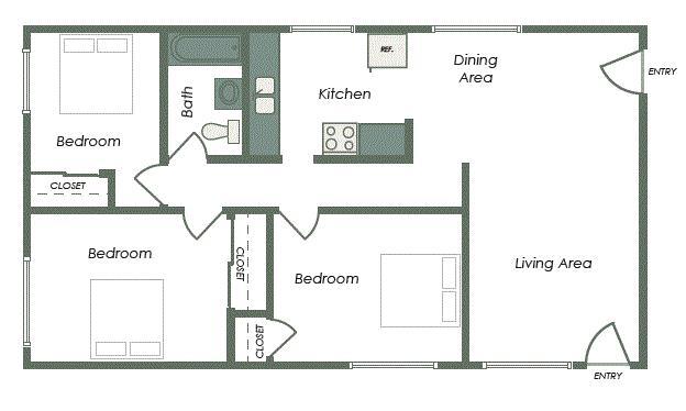 Columbia Park in Richland, WA - Building Photo - Floor Plan