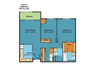 SummerField Crookston 55+ place apartments in Crookston, MN - Building Photo - Floor Plan