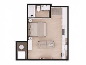 Studio 306 in Moncton, NB - Building Photo - Floor Plan