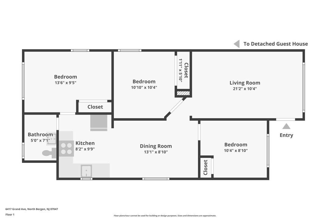 6417 Grand Ave-Unit -1 in North Bergen, NJ - Foto de edificio