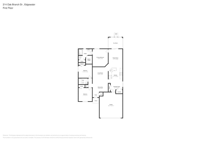 214 Oak Branch Dr in Edgewater, FL - Foto de edificio - Building Photo