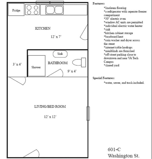 601 Washington St SE in Blacksburg, VA - Building Photo - Building Photo