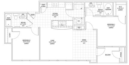 Costa Esmeralda Apartments in Waco, TX - Foto de edificio - Floor Plan