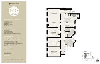 840 West End Ave in New York, NY - Foto de edificio - Floor Plan